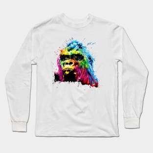 Rainbow Gorilla Long Sleeve T-Shirt